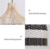 NEW Bamboo Rattan Pendant Light Handmade Weaving Lighting Ceiling Lamp Novelty