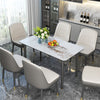 Luxury Sintered Stone Dining Table Thicken Aluminum Base Kitchen Table 4-6 Seats
