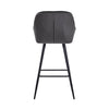 2 PCS Luxury Kitchen Bar Stools Velvet Padded Seat ＆ Armrest Salon Lounge chairs