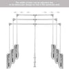 Heavy Duty Lift/Pull Down Wardrobe Clothes Hanging Rail 890- 1210mm Adjustable