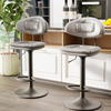 FATIVO Set of 2 Kitchen Bar Stool Double Padded Seat Chair Adjustable Barstools