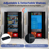 Metal Storage Cabinet with 2 Lockable Doors-Black