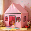 Kids Play Tent Large Playhouse w/ Side Storage Pocket-Pink + Grey