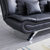 Leather 3 Seater Sofa Bed Couch 2 IN 1 Convertible Sofa Recliner Sleeper Bed New