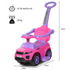 3 in 1 Baby Ride on Push Car Toy Kids Stroller Sliding Walking Car with Horn