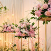80CM Tall Square Metal Flower Ball Display Pedestal Stand Wedding Centerpiece