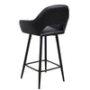 2PCS Barstools Padded Upholstered Dining Chair Breakfast Bar Seating for Cafe