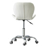 Cushioned Computer Desk Office Chair Chrome Legs Lift Swivel Adjustable Height