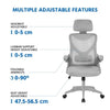 High Back Mesh Office Chair Ergonomic Desk Chair W/Headrest Adjustable Armrests