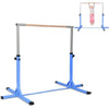 Kids Junior Gymnastic Training Bar Adjustable Horizontal High Bars Home Gym