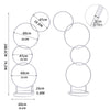 2x Wedding Backdrop Stand Flower Rack Metal Arch Door Party Prop Archway Decor