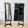Mirrored Jewelry Armoire Bedroom Standing Jewelry Cabinet Storage Organizer