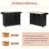 Mobile Kitchen Island Cart Rolling Kitchen Island Trolley Cupboard w/Drawers