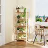 Bookcase 5 Tiers Book Shelf Shelving Storage Wooden Display Rack for Living Room