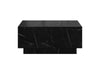 Black Marble Coffee Table Black Marble Effect Lift Top 90 x 60 cm