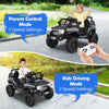 Kids Ride on Jeep Car 12V Electric Vehicle w/Remote Control & LED Lights-Black