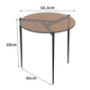 Mid Century Side Table Round Glass Coffee Table Leisure Accent Table Balcony Dec