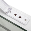 LED Shaver Illuminated Bathroom Mirror 60 Light With Time Clock Sensor Demister