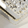 40/50cm Flush Mount Modern Square Ceiling Chandelier Crystal Light Lamp Pendant