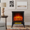 NEW Electric Fireplace Heater Black Stove w/ LED Flame Effect Freestanding