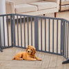 Wooden Pet Dog Folding Gate Fence Safety Barrier Divider Freestanding Doorway UK