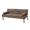 Panana Fabric Sofa Bed Sofabed with Drink Holders Recliner Free Bolster Cushions