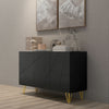 Storage Cabinet, Sideboard with Adjustable Shelves, Black
