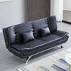 Faux Leather 3 Seater Sofa Bed Recliner Two Sleeper Sofabed Settee Couch Lounger