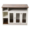 Dog Crate FurnitureDog Crate End Table w/ Iron Doors, Indoor End Table Sideboard