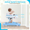 Anti-Rollover Toddler Walker & Activity Center w/ Adjustable Height Blue