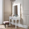 HOLLYWOOD STYLE LIGHTED VANITY MAKEUP MIRROR DRESSING TABLE 10 LED BULBS+ DRAWER