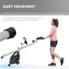Folding Exercise Bike 8-Level Magnetic Heart Rate Sensor Home Gym Grey Black