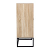 Industrial Wooden Cupboard Sideboard Storage Cabinet Unit Bookshelf Rattan Doors