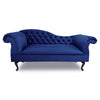 Chaise Lounge Chesterfield Sofa Navy Blue Accent Chair Monaco Bespoke UK