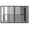Garden Table with Glass Black 110x68x70 Poly Rattan L9H6