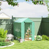 Walk in Garden Greenhouse w/Shelves Steeple Grow House 120 x 186 x 190 cm Green
