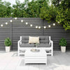 3 Piece Garden Sofa Set White Solid Wood Pine O6M3