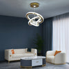 K9 Crystal Gold Chandelier LED Ceiling Lights Pendant Light Dimmable Remote 49W
