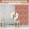 10x 3D Tile Brick Wall Sticker Waterproof Self-adhesive PVC Panel Wallpaper UK