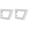 Basin Shelf Wall Mounted Steel and Solid Wood Beech