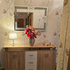 Venetian Wall Mirror – Elegant Decorative Silver Mirror with Embedded Crystals