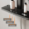 Square Thermostatic Shower Mixer Gunmetal Grey Electronic Disaplay Piano Keys