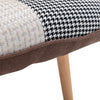 Retro Patchwork Butterfly Wing Back Armchair Single Sofa Lounge Chair+ Footstool