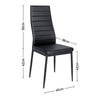 Small Tempered Glass Top Table And 2/4 Chairs Breakfast Bar Kitchen Dining Room