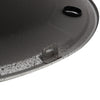 Inset Kitchen Sink Round Single Bowl Stainless Steel Undermount Basin w/ Drainer