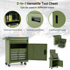 5-Drawer Rolling Tool Chest High Capacity Tool Storage Cabinet Green
