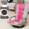 Folding Floor Gaming Chair Adjustable 6-Position Floor Chair w/ 360° Swivel Base
