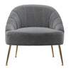 Velvet Upholstered Oyster Armchair Tub Chair Scallop Back 2 Seater Loveseat Sofa