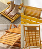 Bamboo Rocking Chair Relaxing Sun Lounger Adjustable Indoor Outdoor Recliner UK