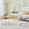 Nest Of 3 Nested Nesting Tables Side End Coffee Table Glass/Wood for Living Room